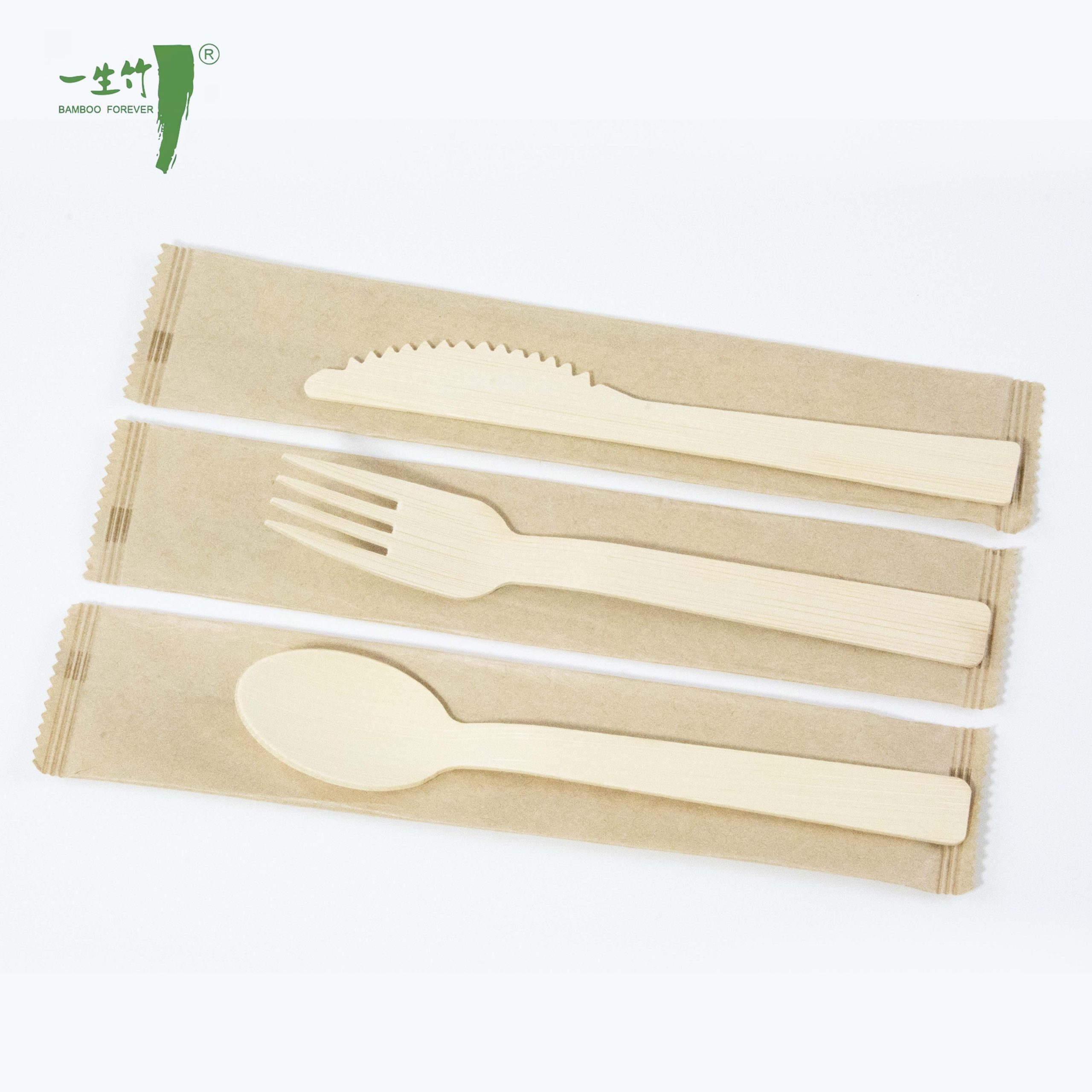 Disposable Bamboo Cutlery Set
