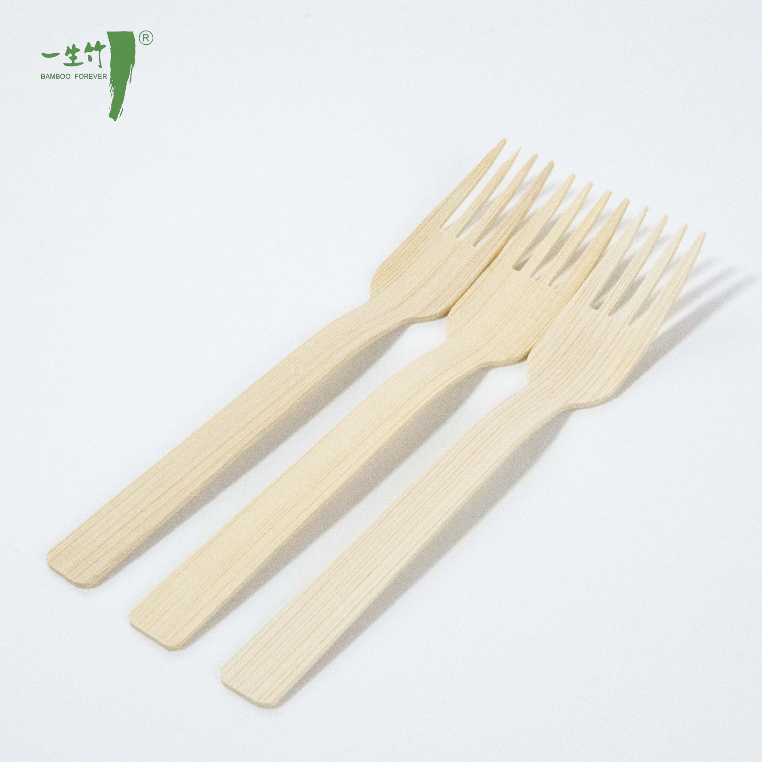 Bamboo Disposable Fruit Forks Cutlery