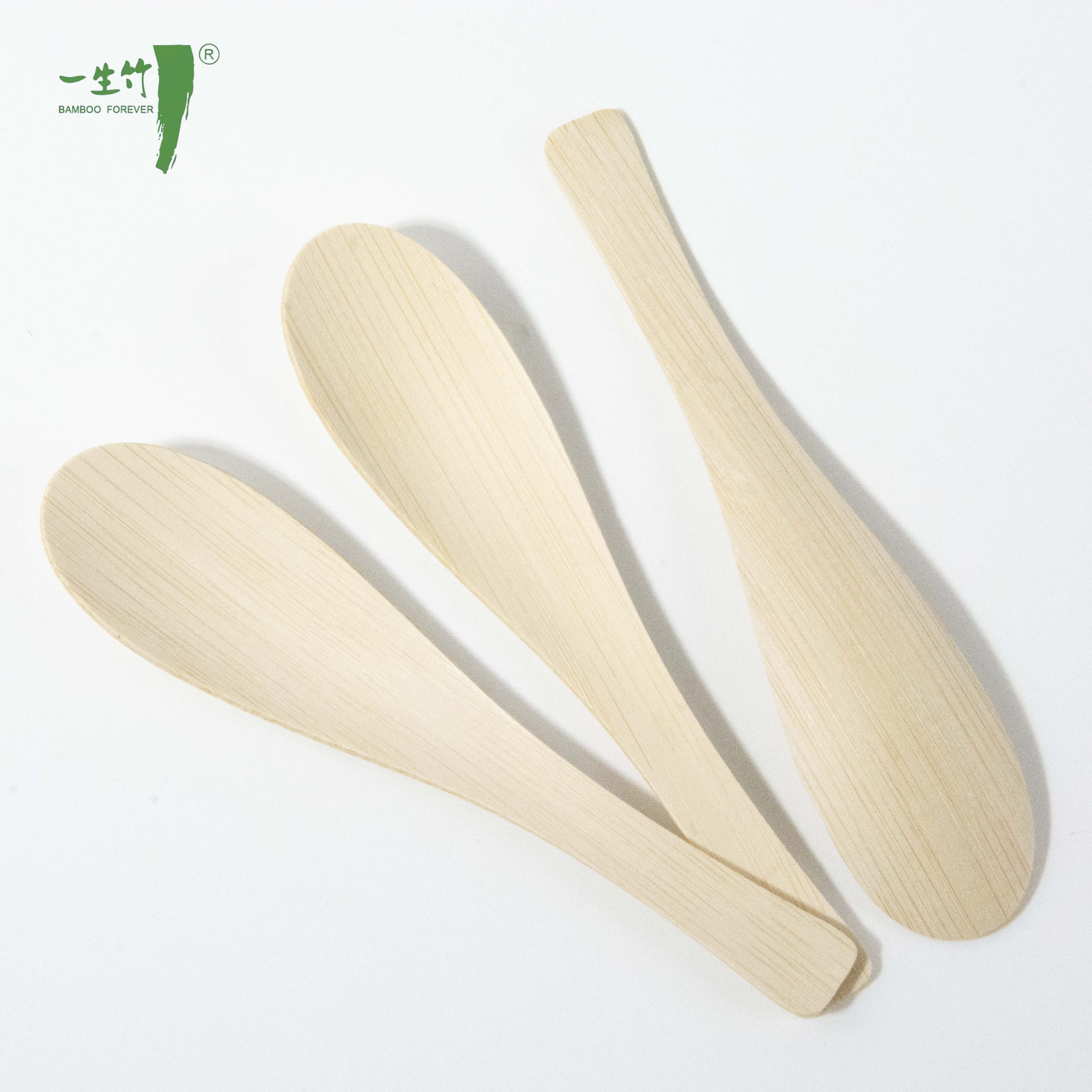 Wholesale Price Custom Logo Disposable Bamboo Spoon
